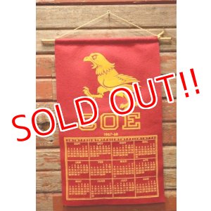 画像: nt-240505-02 COE COLLEGE / Collegiate 1967-1968 Felt Banner Calendar
