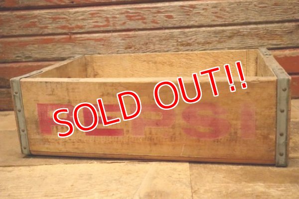 画像3: nt-240505-03 PEPSI / Vintage Wood Box