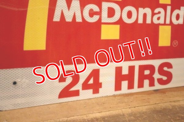 画像4: dp-240508-02 McDonald's / 24 HRS Road Side Sign