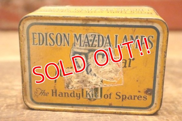 画像2: dp-240508-105 EDISON MAZDA LAMPS (GE) / 1930's The Handy Kit of Spares Tin Box