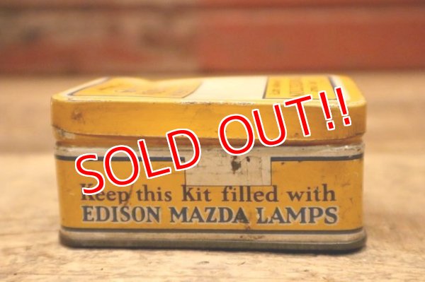 画像6: dp-240508-106 EDISON MAZDA LAMPS (GE) / 1930's For your PROTECTION always carry Tin Box