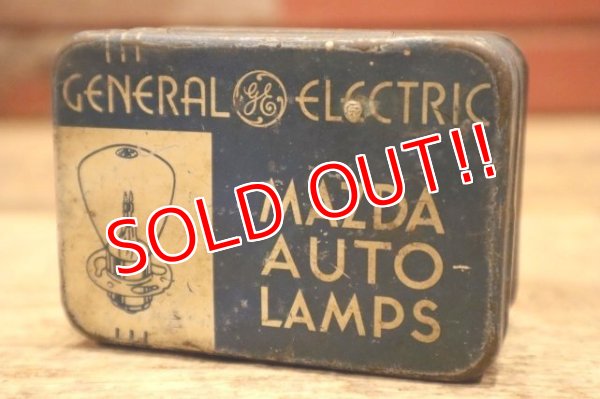 画像2: dp-240508-104 GENERAL ELECTRIC / 1930's-1940's MAZDA AUTO LAMP Tin Box