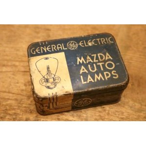 画像: dp-240508-104 GENERAL ELECTRIC / 1930's-1940's MAZDA AUTO LAMP Tin Box