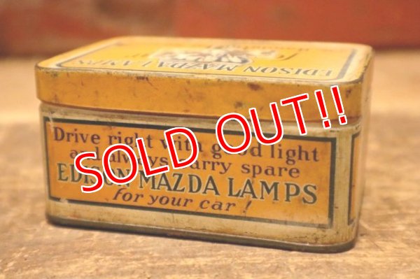画像7: dp-240508-105 EDISON MAZDA LAMPS (GE) / 1930's The Handy Kit of Spares Tin Box