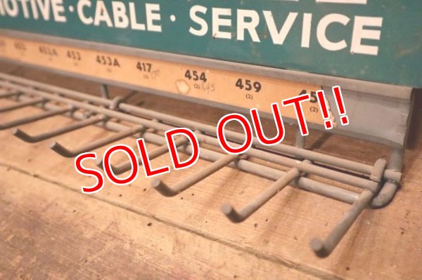 画像6: dp-240508-86 WHITAKER AUTOMOTIVE CABLE SETVICE / 1950's-1960's Metal Hook Display
