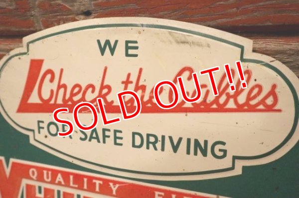 画像2: dp-240508-86 WHITAKER AUTOMOTIVE CABLE SETVICE / 1950's-1960's Metal Hook Display