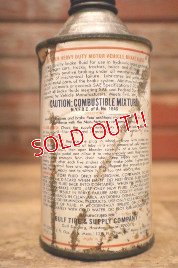 画像3: dp-240508-126 Gulf BRAKE FLUID 12 FL. OZ. Can