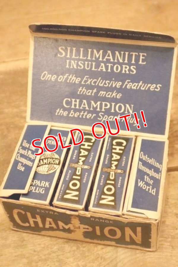 画像2: dp-240508-108 CHAMPION SPARK PLUGS / 1930's-1940's "H-10" Box of 9