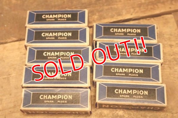 画像6: dp-240508-108 CHAMPION SPARK PLUGS / 1930's-1940's "H-10" Box of 9
