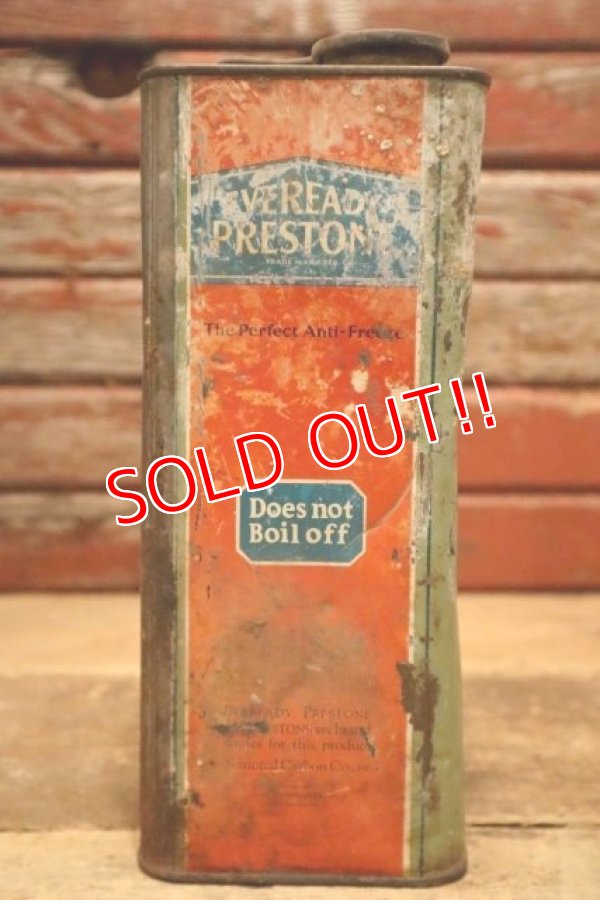 画像5: dp-240508-15 EVEREADY PRESTONE / 1920's-1930's THE PERFECT ANTI-FREEZE ONE U.S.GALLON CAN