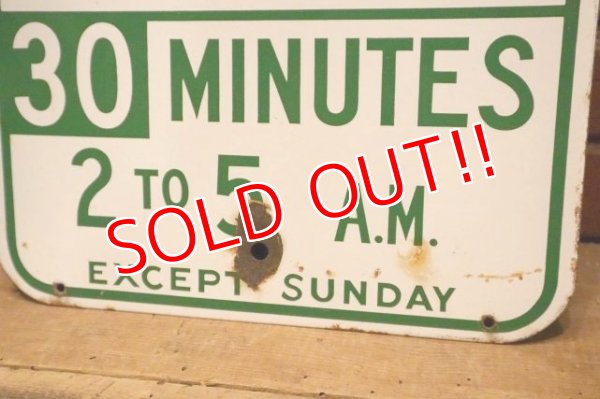 画像4: dp-240508-103 2 HOUR PARKING / Enamel Road Sign