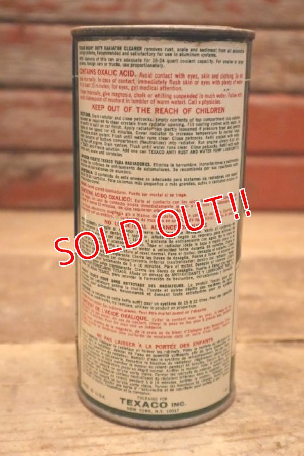 画像3: dp-240508-50 TEXACO / 1960's Heavy Duty Radiator Cleaner Can