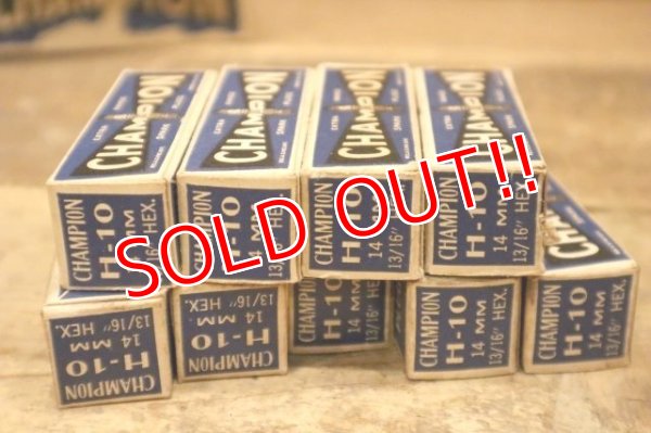 画像8: dp-240508-108 CHAMPION SPARK PLUGS / 1930's-1940's "H-10" Box of 9