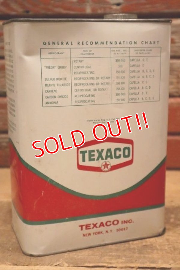 画像3: dp-240508-72 TEXACO / CAPELLA OIL 1960's ONE U.S. GALLON CAN