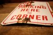 画像5: dp-240508-103 NO PARKING HERE TO CORNER / Enamel Road Sign
