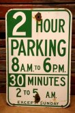画像1: dp-240508-103 2 HOUR PARKING / Enamel Road Sign