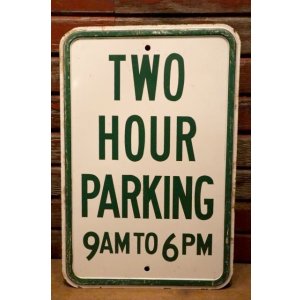 画像: dp-240508-103 2 HOUR PARKING / Enamel Road Sign