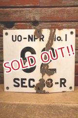 画像: dp-240508-103 UO-NPR NO.1 62 SEC. 33-R / Oil Terminal Enamel Sign
