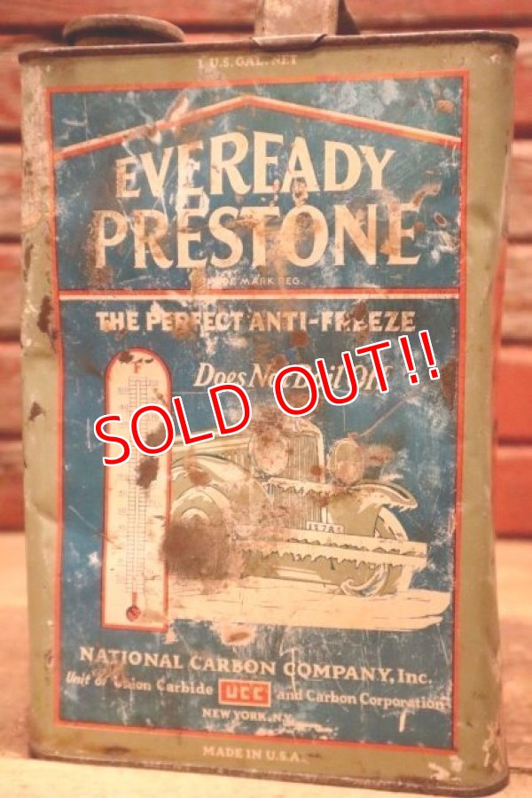画像3: dp-240508-15 EVEREADY PRESTONE / 1920's-1930's THE PERFECT ANTI-FREEZE ONE U.S.GALLON CAN