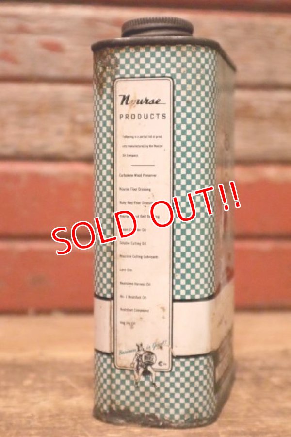 画像4: dp-230901-79 NOURSE OIL Co, / 1940's One U.S. Quart Can