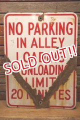 画像: dp-240508-103 NO PARKING IN ALLEY / Enamel Road Sign
