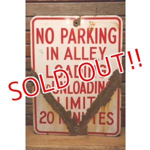 画像: dp-240508-103 NO PARKING IN ALLEY / Enamel Road Sign