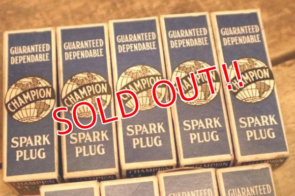 画像4: dp-240508-108 CHAMPION SPARK PLUGS / 1930's-1940's "H-10" Box of 9