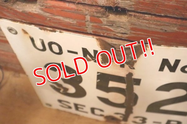 画像4: dp-240508-103 UO-NPR NO.1 352 SEC. 33-R / Oil Terminal Enamel Sign