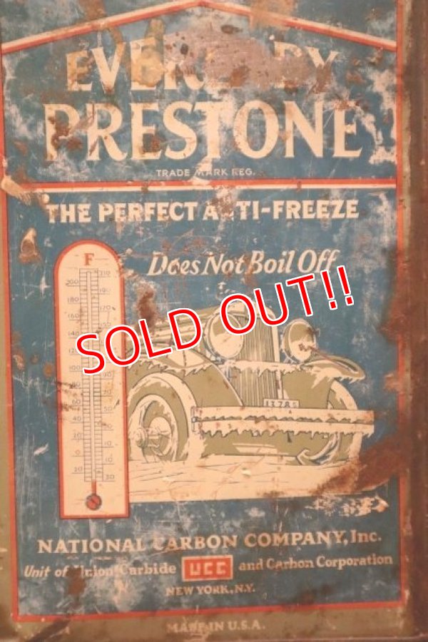 画像2: dp-240508-15 EVEREADY PRESTONE / 1920's-1930's THE PERFECT ANTI-FREEZE ONE U.S.GALLON CAN