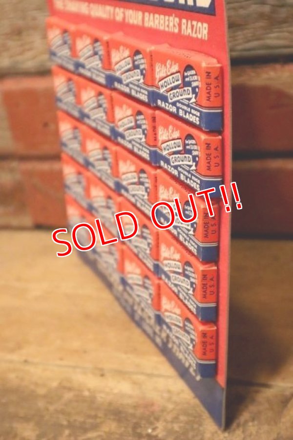 画像7: dp-240508-07 HOLLOW GROUND 1940's RAZOR BLADE DISPLAY
