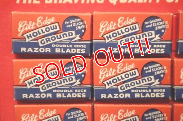 画像3: dp-240508-07 HOLLOW GROUND 1940's RAZOR BLADE DISPLAY
