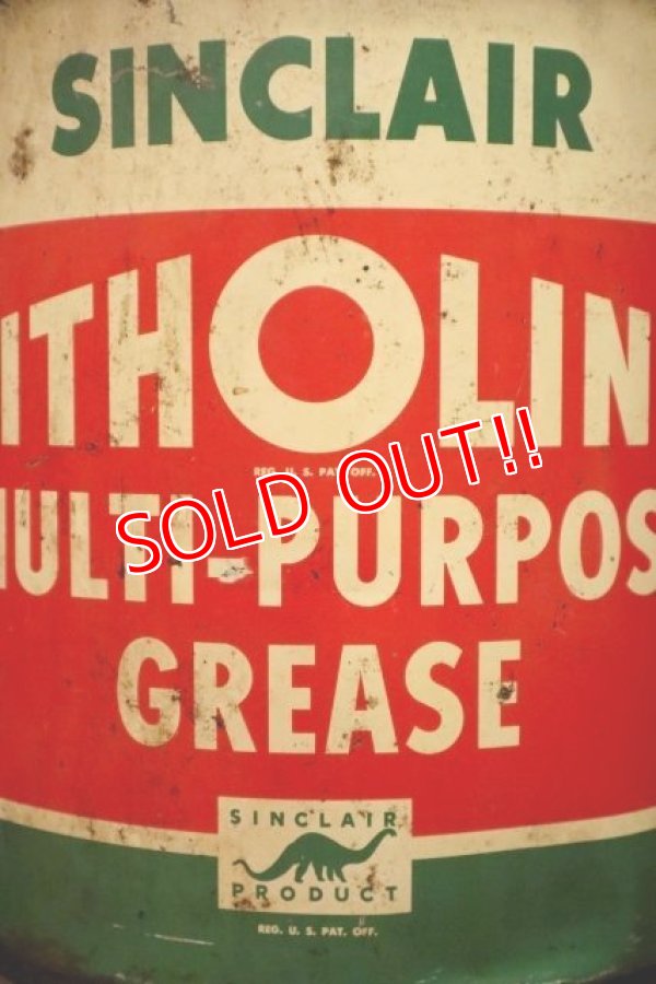 画像2: dp-240508-88 SINCLAIR / LITHOLINE MULTI-PURPOSE GREASE 1950's 5 Gallons Can