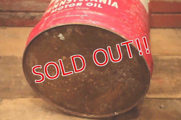 画像9: dp-240508-32 SINCLAIR / PENNSYLVEANIA MOTOR OIL 1950's 5 Gallons Can