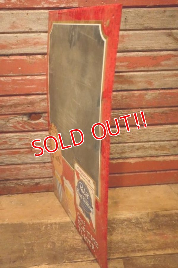 画像10: dp-231001-07 Pabst Blue Ribbon / 1960's Menu Chalkboard Sign