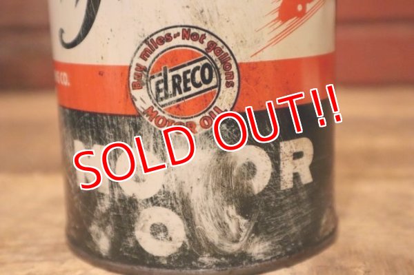 画像2: dp-240508-26 FLEET / 1950's MOTOR OIL One U.S. Quart Can