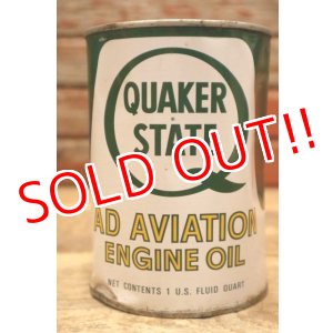 画像: dp-240508-19 QUAKER STATE / 1950's AD AVIATION ENGINE OIL One U.S. Quart Can