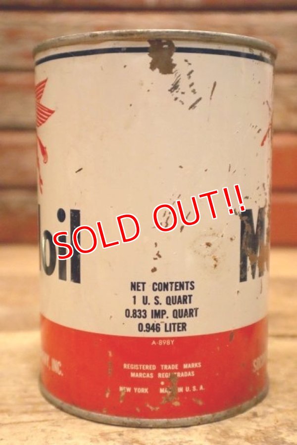 画像4: dp-240508-61 Mobiloil / 1950's One U.S. Quart Oil Can