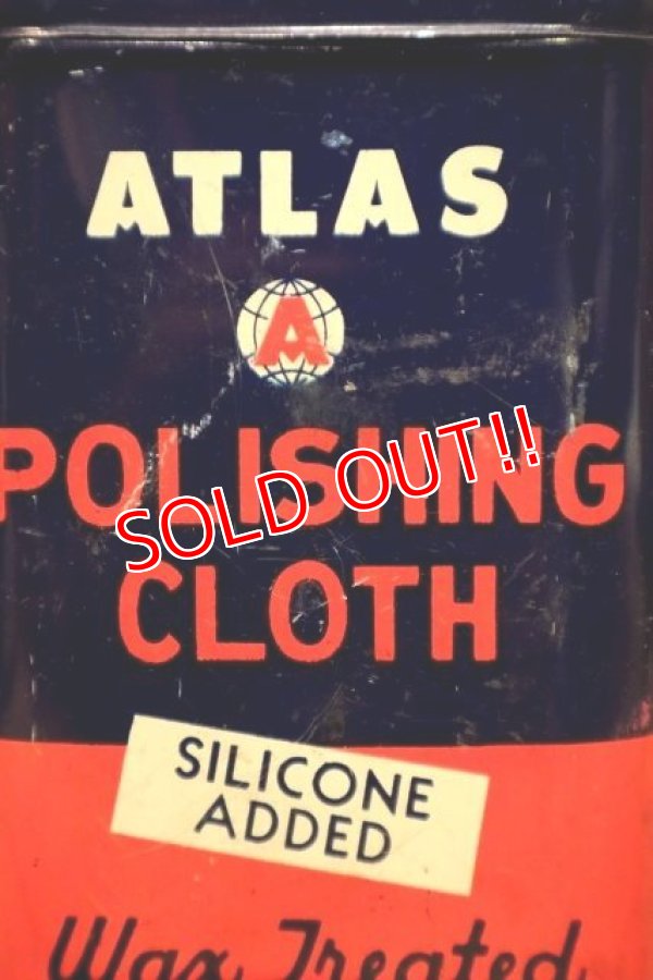 画像2: dp-240508-11 ATLAS / 1950's POLISHING CLOTH CAN