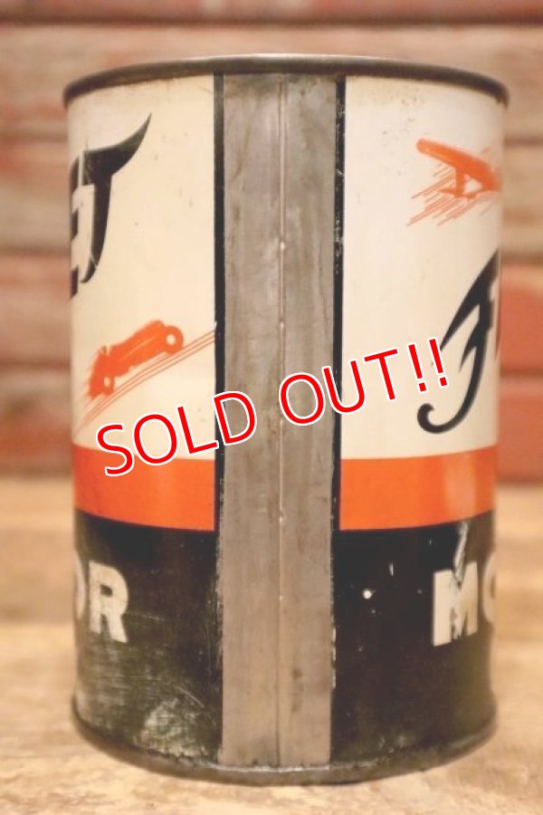 画像8: dp-240508-26 FLEET / 1950's MOTOR OIL One U.S. Quart Can