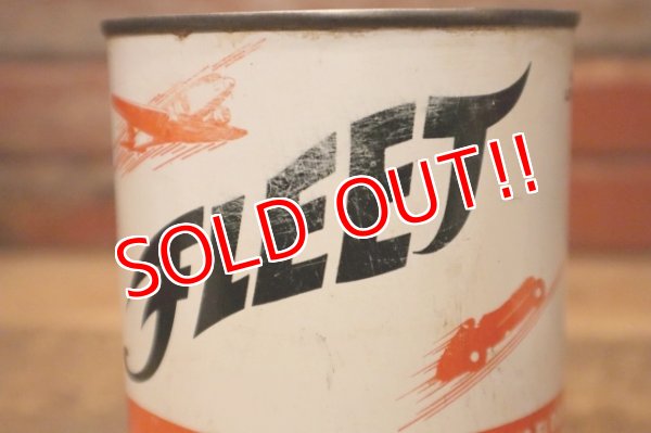 画像5: dp-240508-26 FLEET / 1950's MOTOR OIL One U.S. Quart Can