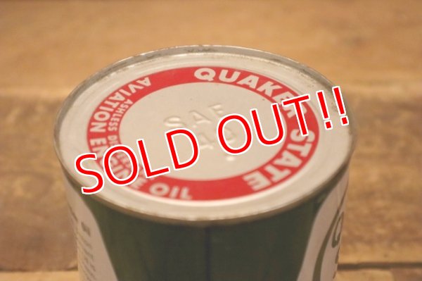 画像6: dp-240508-19 QUAKER STATE / 1950's AD AVIATION ENGINE OIL One U.S. Quart Can