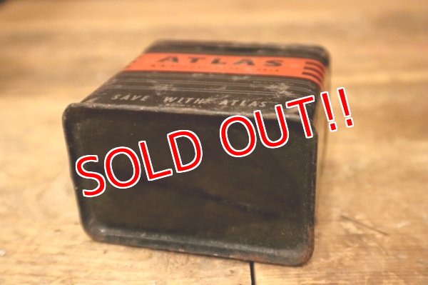 画像8: dp-240508-126 ATLAS / 1940's-1950's Battery Tin Coin Bank