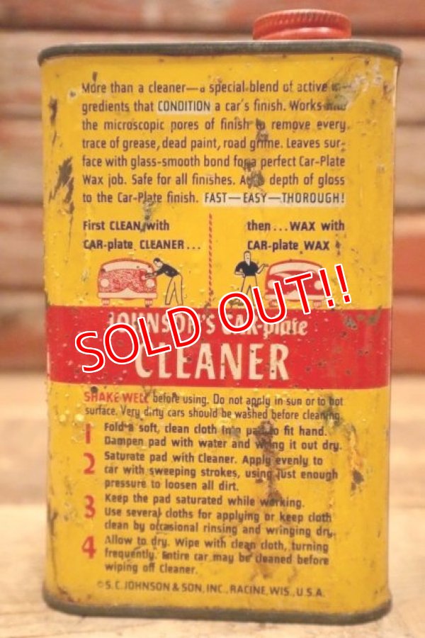 画像4: dp-240508-16 JOHNSON'S / car plate CLEANER Can