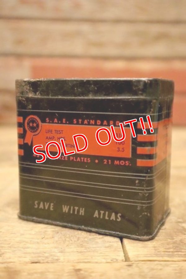 画像3: dp-240508-126 ATLAS / 1940's-1950's Battery Tin Coin Bank