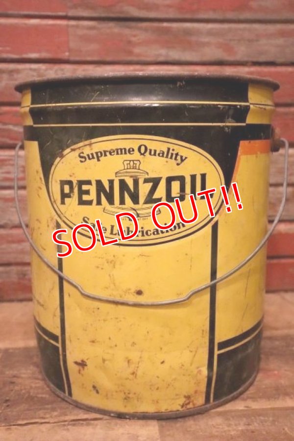 画像4: dp-240508-69 PENNZOIL / 1960's-1970's 5 U.S. GALLONS OIL CAN