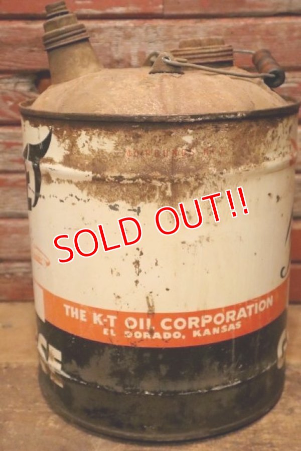 画像8: dp-240508-53 THE K-T OIL CORPOLATION / 1953 FLEET 5 U.S. GALLONS GREASE CAN