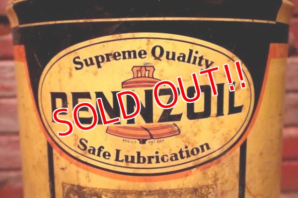 画像2: dp-240508-69 PENNZOIL / 1960's-1970's 5 U.S. GALLONS OIL CAN