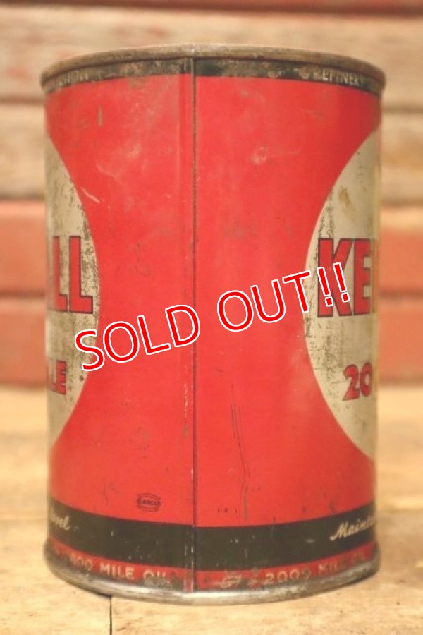 画像4: dp-240605-02 KENDALL The 2000 MILE OIL 1940's-1950's One U.S. Quart Can