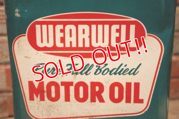 画像2: dp-240508-17 WEARWELL MOTOR OIL 2 U.S. GALLONS CAN