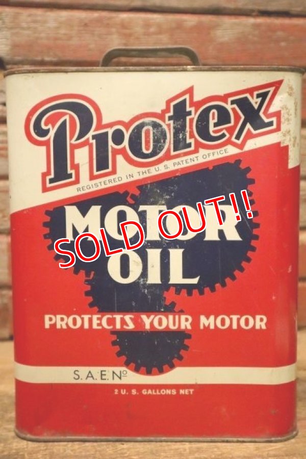 画像3: dp-240508-29 Protex MOTOR OIL 2 U.S. GALLONS CAN